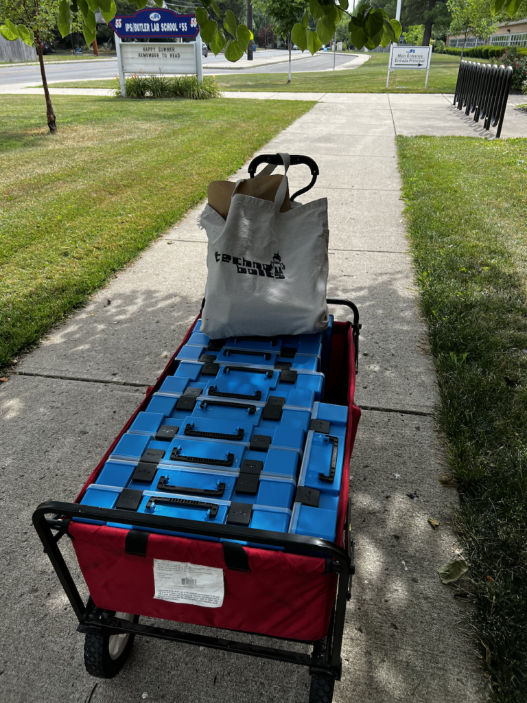 Cart with Robotics Parts - OffDutyNinja
